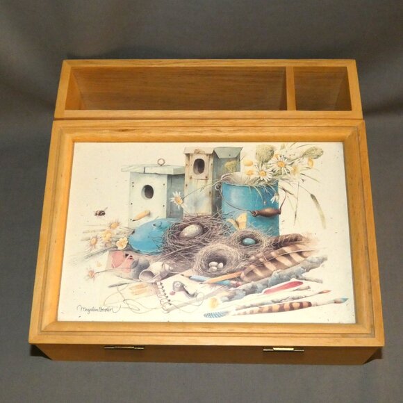 Nature's Sketchbook Notes Gift Box Set Desk Organizer Lap Desk Marjolein Bastin - Picture 1 of 5